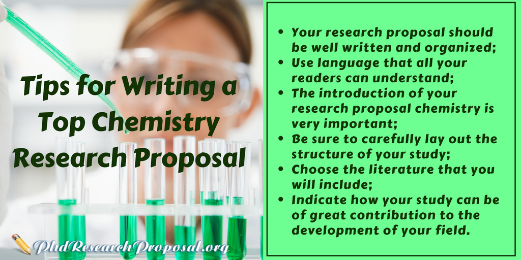 chemistry research proposal writing tips