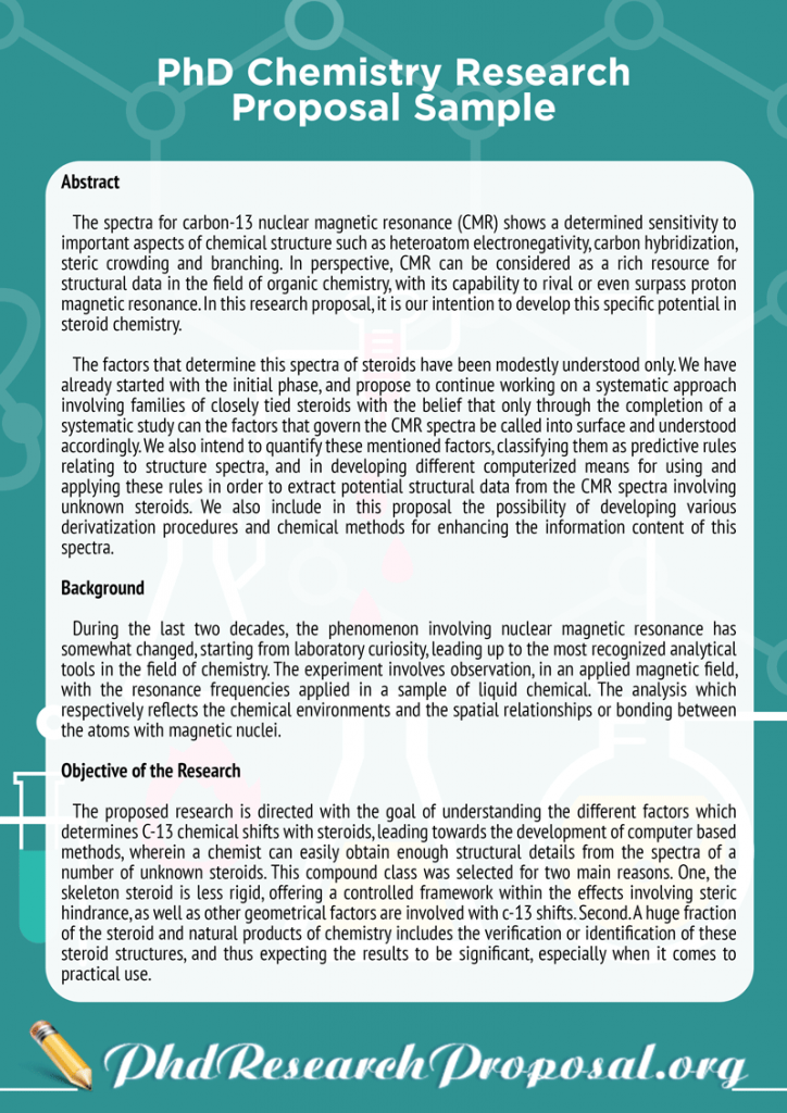 sample research proposal for phd in organic chemistry