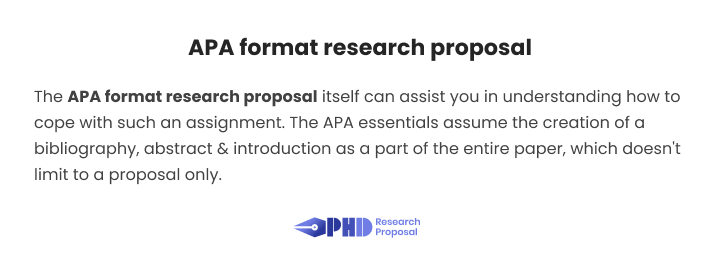 apa format research proposal