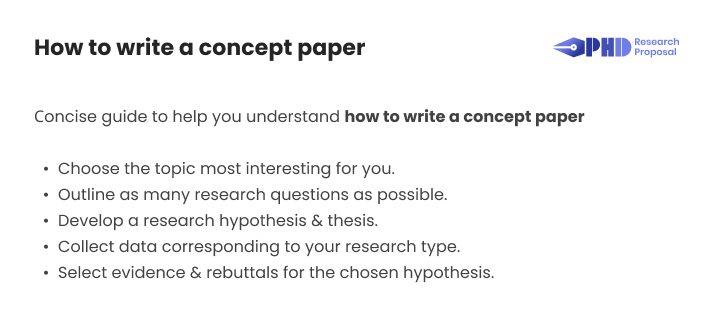 how to write a concept paper