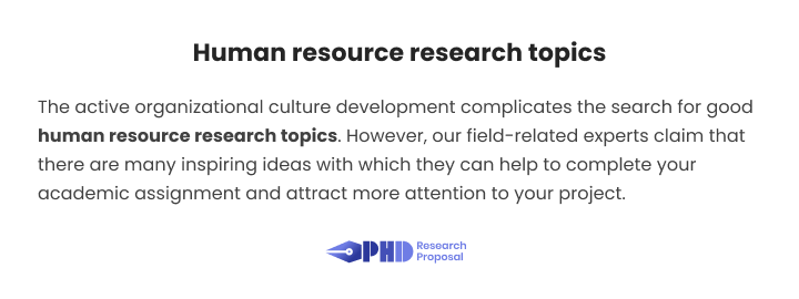 human resource research topics