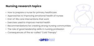 nursing research topics for phd