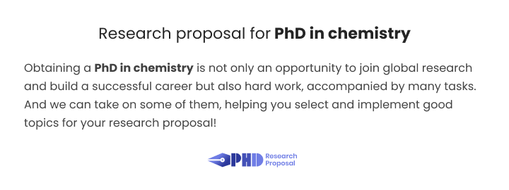 phd research proposal in chemistry