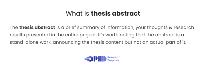 thesis abstract thesis abstract
