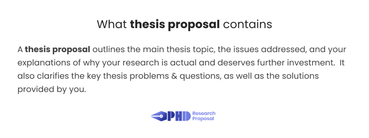 thesis proposal thesis proposal