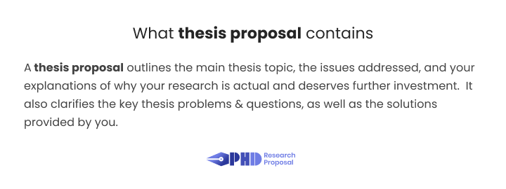 thesis proposal