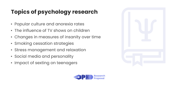 topics of psychology research
